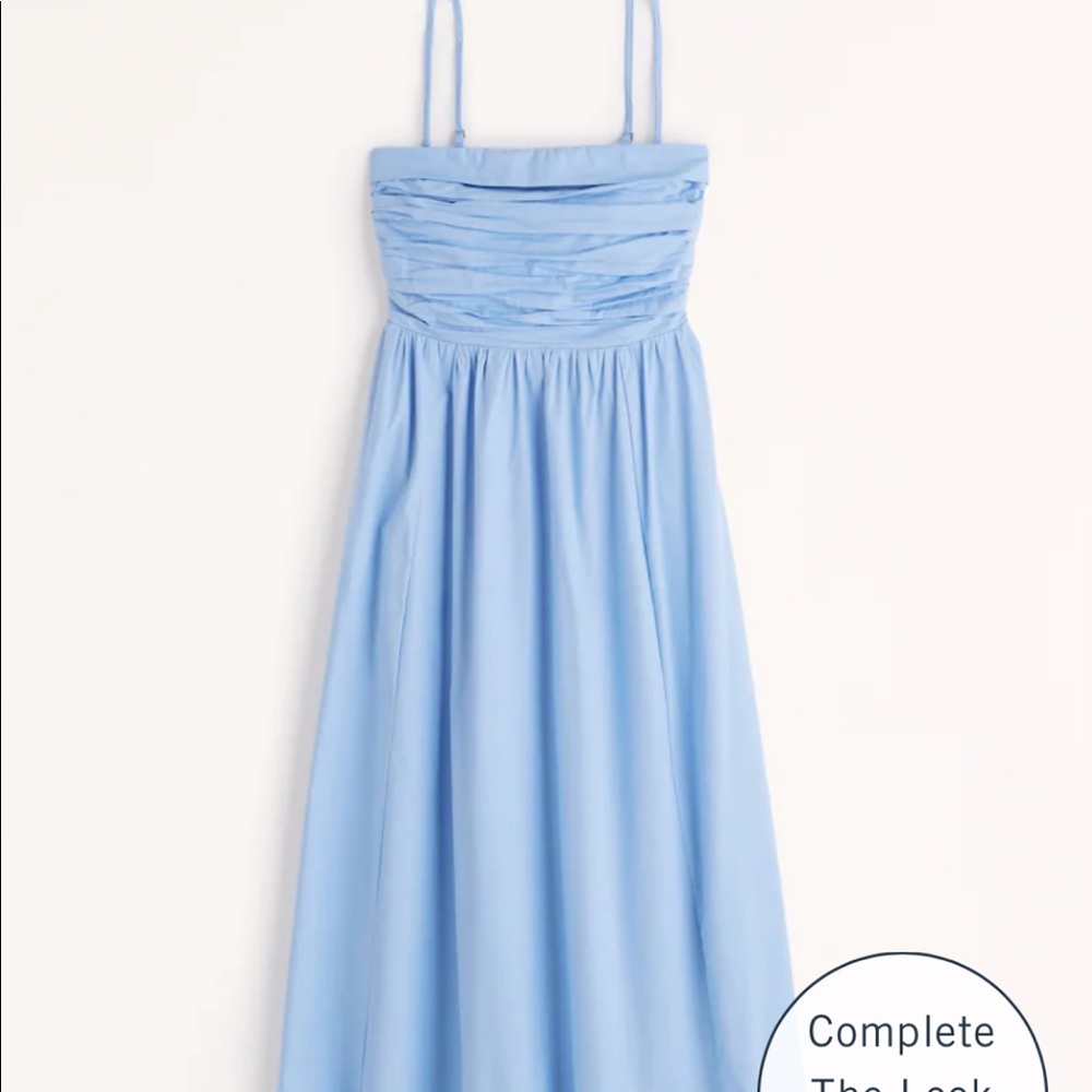 Abercrombie poplin midi dress